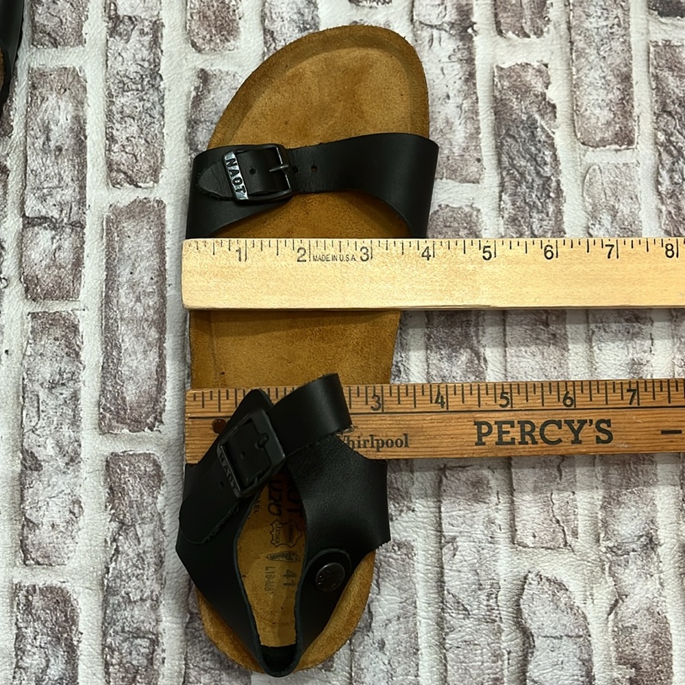 Naot Black Leather Sandals - Picture 8 of 8